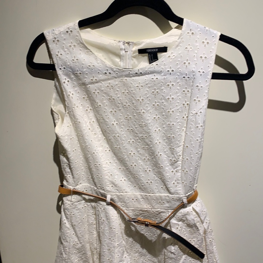 Forever 21 size S white eyelet dress